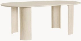Mesa de jantar oval em madeira de manga Orlando