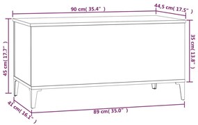 Mesa de centro 90x44,5x45 cm derivados de madeira branco