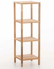 Estante de casa de banho Lindel com 4 prateleiras 36 x 36 x 112 cm Cor Nogueira