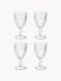 Wine Glasses Colorado with Textured Pattern, Set of 4