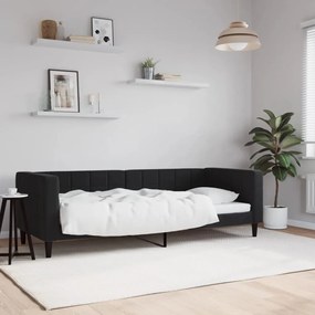 Sofá-cama 80x200 cm veludo preto
