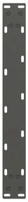 Pés para mesa de centro antracite 2 peças 50x(30-31) cm aço