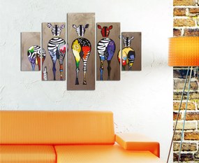 Pintura Decorativa em MDF ST283 – Multicolor – 92 x 56 cm