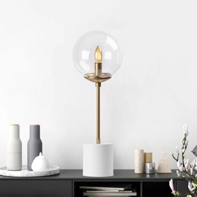 Candeeiro de Mesa Globo – Branco – 20 x 20 x 57 cm