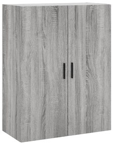 Armário alto 69,5x34x180 cm derivados de madeira sonoma cinza