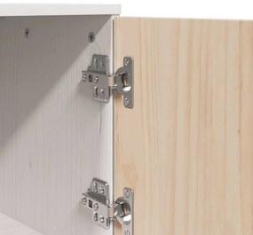 Aparador alto 67x40x108,5 cm pinho maciço branco