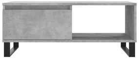 Mesa de centro 90x50x36,5 cm derivados madeira cinzento cimento