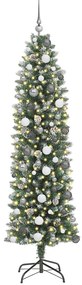 Árvore Slim de Natal Artificial Verde 210 cm