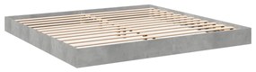 Estrutura de cama 180x200 cm derivados de madeira cinza cimento
