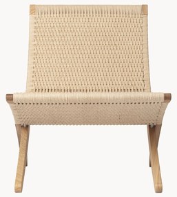 Poltrona dobrável em corda de papel MG501 Cuba