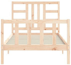 Cama sem colchão 100x200 cm madeira de pinho maciça
