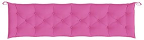 Almofadões p/ banco de jardim 2 pcs 200x50x7 cm tecido rosa