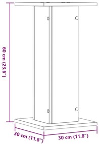 Suportes p/ plantas 2 pcs 30x30x60 cm derivados madeira