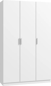 HOMCOM Guarda-Roupa com Prateleiras Ajustáveis e Portas Soft Close para Quarto, Branco | Aosom Portugal