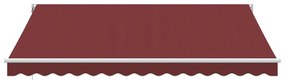 Toldo retrátil automático 400x300 cm bordô