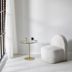 Mesa de Apoio Chill-Out - Dourada - 50x50x50 cm