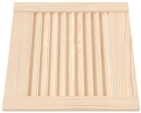 Portas de armário 4 pcs com design de persiana pinho maciço