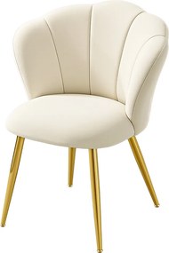 Cadeira de sala de jantar, encosto em forma de pétala, cadeira de toucador estofada, veludo, suporta até 150 kg, pernas de aço, para cozinha, sala de