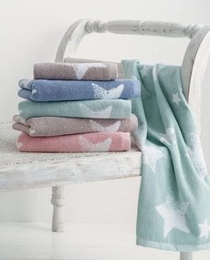 Jogo de toalhas de banho 3 peças 100% algodão 500gr./m2 -  STELLA  Lasa Home: Azul