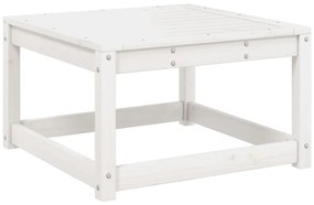 8 pcs conjunto lounge de jardim pinho maciço branco