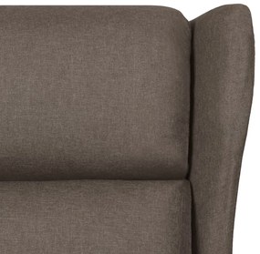 Poltrona de massagens reclinável tecido castanho