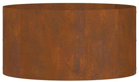 Vaso de Aço Corten Aço Corten Médio Inserções Decorativas