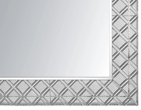 Espelho de parede prateado 80 x 80 cm EVETTES Beliani