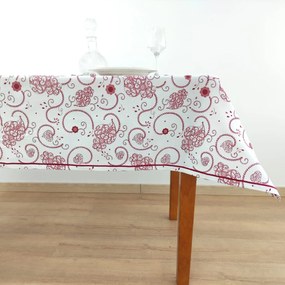 Toalha de Mesa Viana Red com Rolinho