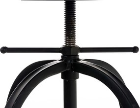 Banco de bar Radong 45 x 73-93 x 45 cm Preto