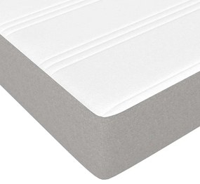 Colchão molas ensacadas infantil 80x160 cm tecido cinza-claro