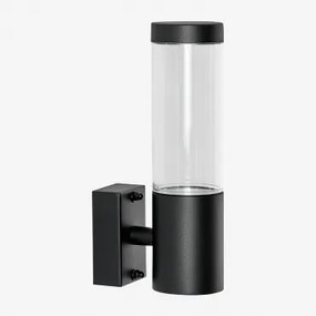 Candeeiro De Parede Exterior De Aço Inoxidável Ulexi Preto - Sklum