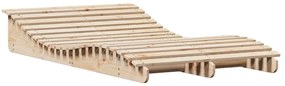 Espreguiçadeira 205x110x31,5 cm madeira de pinho maciça