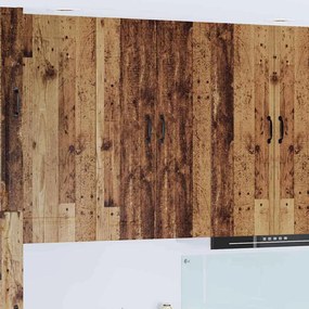 vidaXL Armário de Cozinha com porta Madeira antiga 30 x 31 x 100 cm