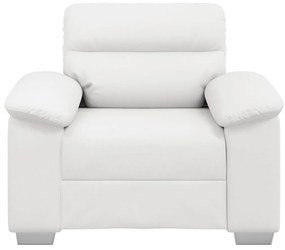 Poltrona 60 cm couro artificial branco