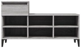 Sapateira 102x36x60 cm derivados de madeira cinzento sonoma