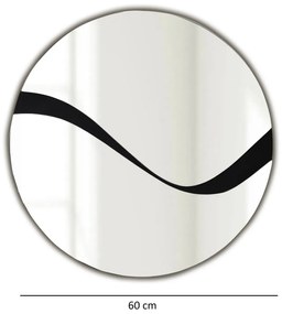 Espelho Abstract – Preto – 70 cm x 70 cm