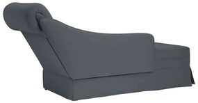 Chaise lounge c/ reforço/apoio de braços direito veludo