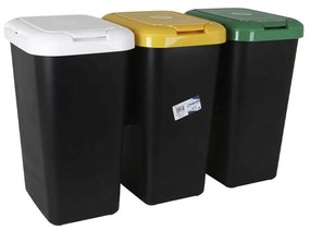 Caixote de Lixo para Reciclagem Inde 3 X 25 L