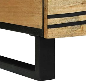 Mesa de Centro - 80 x 54 x 40 cm - Madeira de Mangueira Sólida