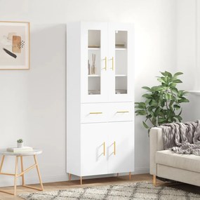 Armário alto 69,5x34x180 cm derivados de madeira branco