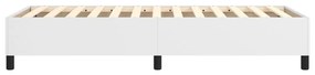 Estrutura de cama 80x200 cm couro artificial branco