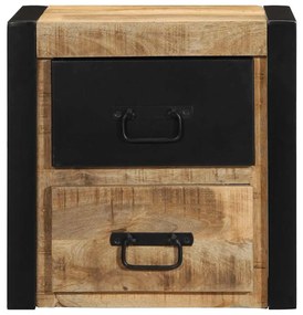 Mesa de cabeceira 40x35x40 cm madeira maciça manga áspera