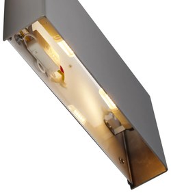 Candeeiro de Parede Moderno Gunmetal 2-Luzes - Otan