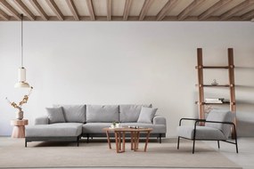 Sofá de Canto Eti – Cinzento – 170 x 280 cm