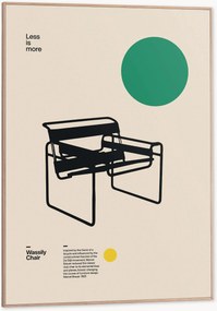 Impressão digital emoldurada Wassily Chair