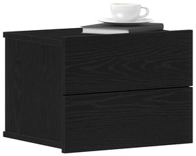 Cabeceira de Cama vidaXL Preta de Carvalho 40x30x30 cm em Madeira Comp