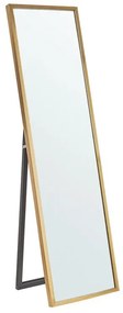 Espelho de pé com moldura dourada 40 x 140 cm TORCY Beliani