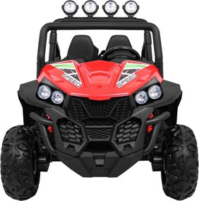 Carro elétrico para Crianças 2 Lugares Grand Buggy 24V 4x4 LIFT STRONG Rodas Espuma EVA, Assento couro ecológico Vermelho