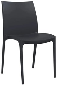 Cadeiras de jardim 2 pcs polipropileno 50x46x80 cm antracite