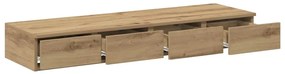 Camas Armazenamento vidaXL Carvalho Artesanal 120x36,5x16,5 cm Madeira
